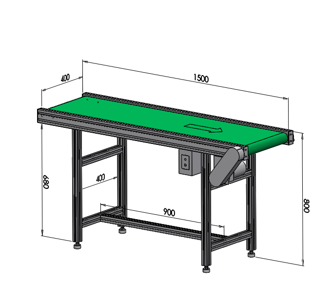 標(biāo)準(zhǔn)普通皮帶輸送機流水線