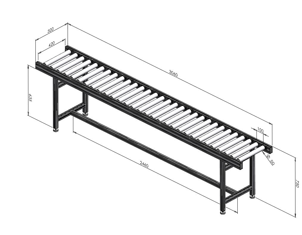 無動力滾筒線輸送機(jī)流水線